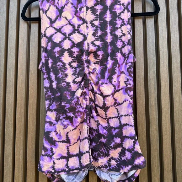 Ulla Johnson Purple and Orange Ruched Blouse - Picture 4 of 4